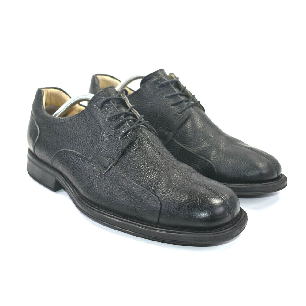 Belvedere Baybridge Men's Black Oxfords Dress Shoes Split Toe Leather Size 11 D